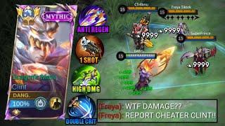 CLINT GOD MODE EZ COUNTER HYPER FREYA  (must try this build) CLINT BEST 1 HIT BUILD FOR 2024!