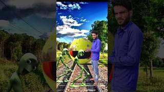 Funny green alien dance & Pacman ek attack and funny vfx magic funny video #shorts#youtubeshorts