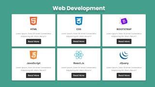 How to create Responsive Services Box with HTML and CSS