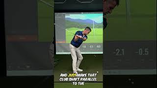 Master Your Downswing: The Key to a Shallow Shaft! #shorts