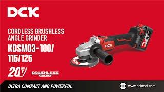 DCK KDSM03-100/115/125 Cordless Brushless Angle Grinder