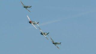 L-Birds and Fighters: 9-ship D-Day 80 warbird display at the Duxford Summer Airshow 2024