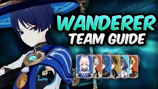 The BEST Wanderer Teams in Genshin Impact | Hypercarry, Freeze and more! (Wanderer team guide)