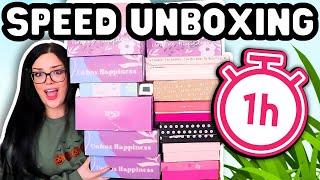 ONLY ONE HOUR TO UNBOX AS MANY BOXES AS POSSIBLE! | Speed Unboxing