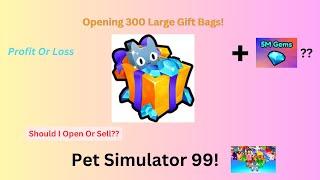 Opening 300 Large Gift Bags! (Profit Or Loss?)