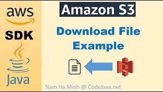AWS SDK for Java - Download Files from S3 Examples