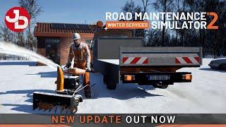 SNOW BLOWER UPDATE for Road Maintenance Simulator 2 drops TODAY!