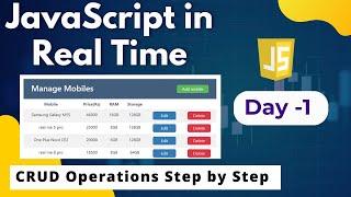 Crud operations with html css javascript | Crud operations in javascript | CRUD | CRUD operations