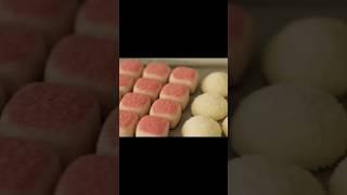 Irresistible Coconut Milk Balls with a Strawberry Surprise! #satisfying #cooking #mochi