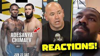 MMA Community REACTS To Israel Adesanya vs Khamzat Chimaev FIGHT Potential! Jon Jones, Alex Pereira