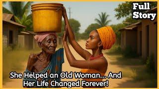 She Helped A Poor old Woman to Carry Her Water, Little Did She Know...| Full Story: African Folktale