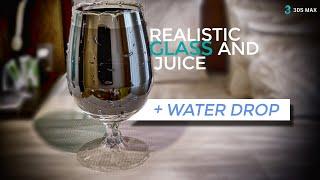 Realistic Glass + Water Drop in 3Ds Max | Tutorial