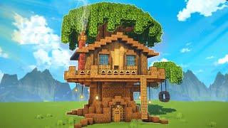 Minecraft: How To Build A Treehouse | Tutorial (Easy)