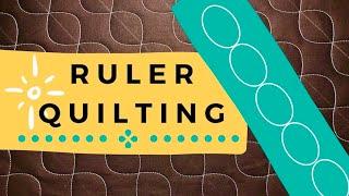 RULER QUILTING Continuous Ovals, a BEGINNER design