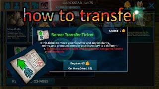 [DARKSTAR] | ARK mobile 2020 |how to transfer betwen the servers with your lvls stuff creaters