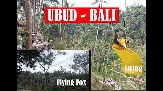 PESONA WISATA UBUD BALI, MENGUJI ADRENALIN DENGAN  OUTBOUNG FLYING FOX & SWING