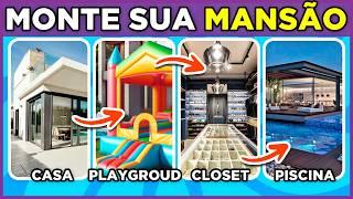  MONTE SUA MANSÃO DE LUXO | Como seria sua casa dos sonhos? #monteoseu  #quiz  #macaquiz 