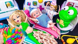 17 Minutes Satisfying with Unboxing Doctor Ambulance ASMR, Pink Princess Toys Play Set Review