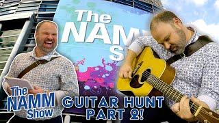 NAMM 2025’s Ultimate Acoustic Guitar Hunt!: John vs. Corey | John's Hunt