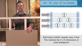 Learn stud layout on a basic wall - TEACH Construction Wall Framing Lesson Video Series