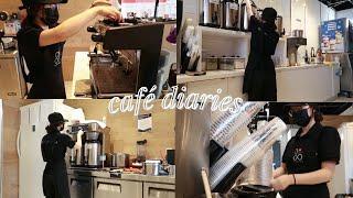 morning routine of a bubble tea barista | café diaries 002