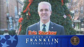 City of Franklin, TN City Administrator Eric Stuckey Holiday Greetings