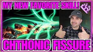 Last Epoch Warlock Mastery Skill Chthonic Fissure!! Gameplay Reveal!! 1 Button Build!! Too Good!!