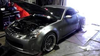 Z-Fever - Tuned custom Precision Turbo single 6061 350Z on dyno.mp4