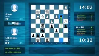 Chess Game Analysis: diaset - Sokolioko : 0-1 (By ChessFriends.com)