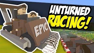 CRAZY RACE TRACK - Unturned Racing | Working Loop! (Funny Moments)