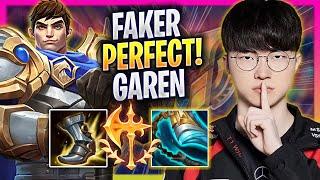 FAKER PERFECT GAME WITH GAREN MID! - T1 Faker Plays Garen MID vs Talon! | Season 2024