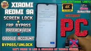 Redmi 9A  Frp Bypass || Redmi 9A Hard Reset without PC