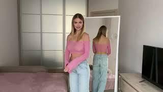 [4K] - Transparent Try On Halu - With Anastasiya Ivanenko -  Get Ready With Me