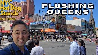 Visiting Flushing Queens! | NYC Hot Dog Stands