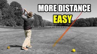 More distance - Swing up outside your hands…
