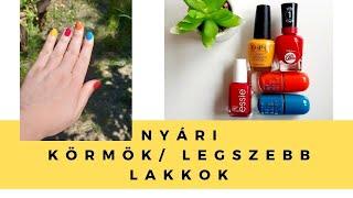 TOP 5 Nyári Körömlakk /OPI , Sally Hansen , Essie , Essence Swatchok