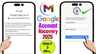 Recover Gmail Account without Password Recovery Email & Phone Number || Gmail Account Recovery 2025