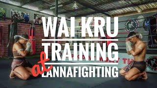 'waikru' training at LANNAFIGHTING MUAYTHAI Chiang mai