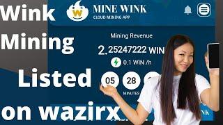 #wink mining Mine Wink coin with cloud mining app || Listed on binance wazirx  #crypto #mining