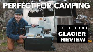 10 Days Camping With Ecoflow Glacier Review | Best Portable Fridge | Ice Maker | Battery | Solar