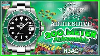 Wanna look Rich For Cheap? | Addiesdive Rolex Starbucks 200m Automatic Homage H3AC