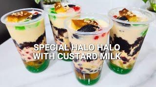 Special Halo Halo Overload with Custard Milk Recipe  |   Inspired by Juana's Halo Halo