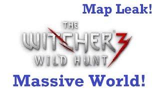 Witcher 3 Map Size Leak! How Big?! Size?!