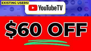 DEAL ALERT: YouTube TV Has a $60 Discount for Existing Users!