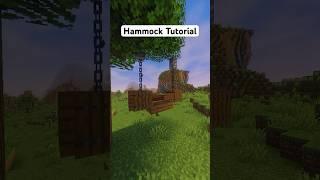 Hammock Tutorial in Minecraft #shorts