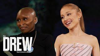 'Wicked' Stars Cynthia Erivo & Ariana Grande "Talked by Touching" While Filming | FULL INTERVIEW