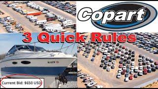 3 MUST-HAVES to enter a COPART Auction Yard!