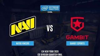 Natus Vincere vs. Gambit at IEM New York 2020 CIS