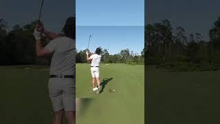 Our closest hole out yet #golf #golfr #golfer #golfswing #youtubeshorts #golferslife #shorts