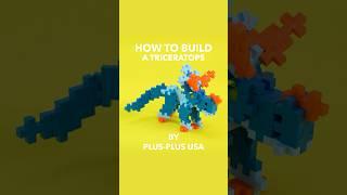 Ready to build something rawr-some? Try your hand at a Triceratops!  #plusplususa #craftsforkids